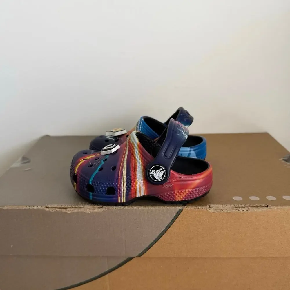 Crocs Met A Scrape Lighting Toddler Sandals- SZ 5 C